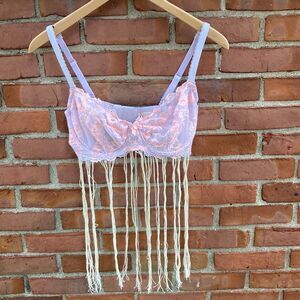 Body by Victoria’s Secret Lace Tassel Unlined Demi Bra